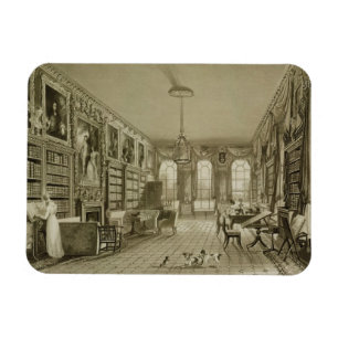 Ímã Biblioteca como a sala de estar, parque de
