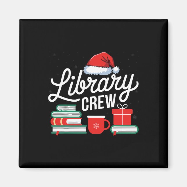 Imã Biblioteca Crew Book Amadurece Bibliotecas Feriado (Frente)