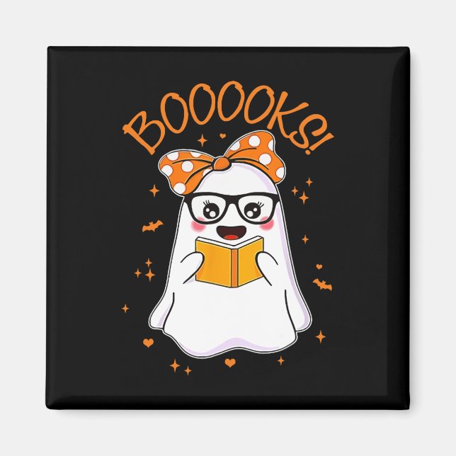 Imã Biblioteca de Livros sobre Mulheres de Halloween (Frente)