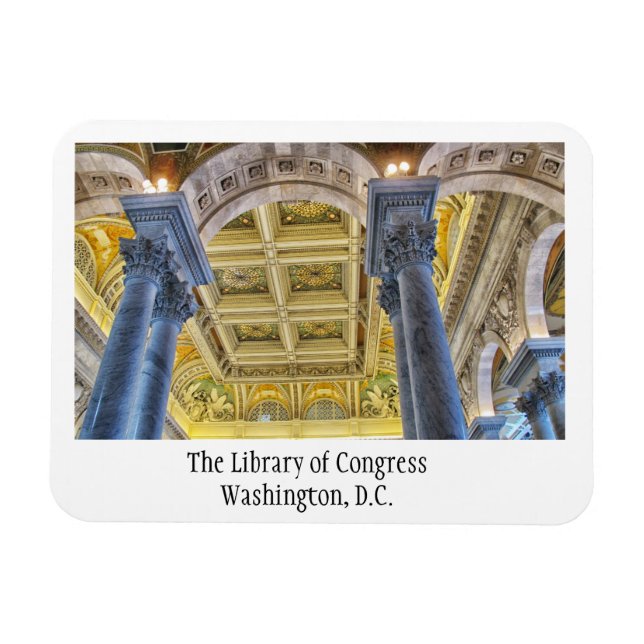 Ímã Biblioteca do Congresso, Washington DC (Horizontal)