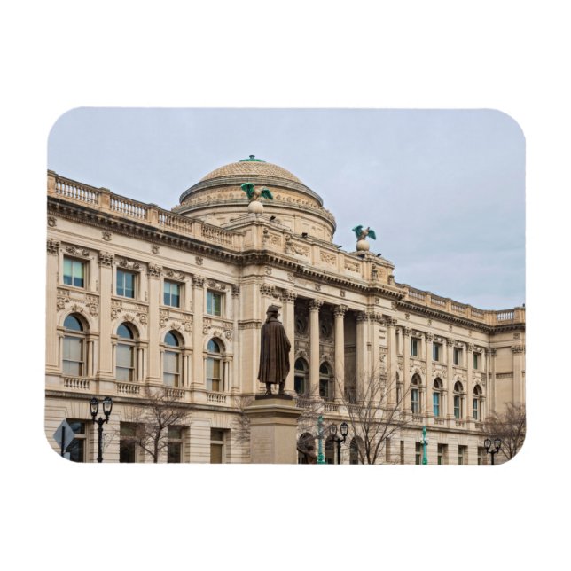Ímã biblioteca pública de estilo renascentista em milw (Horizontal)