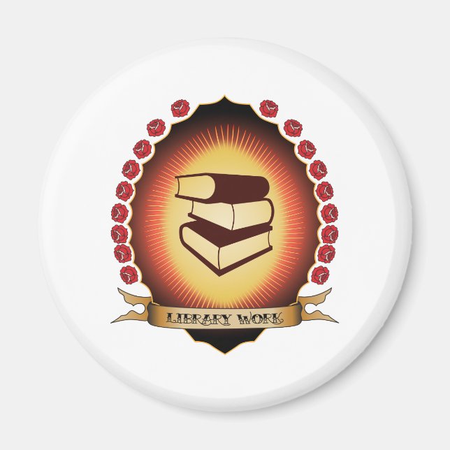 Imã Biblioteca Trabalho Mandorla (Frente)