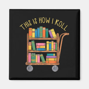 Imã Bibliotecário engraçado livro isto como rolo carri