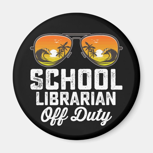 Imã Bibliotecário Escolar Fora de Serviço no Último Di (Frente)