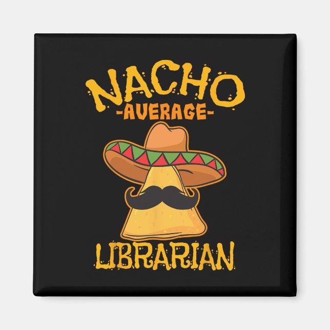 Imã Bibliotecário Médio Nacho Guarda da Biblioteca Cin (Frente)