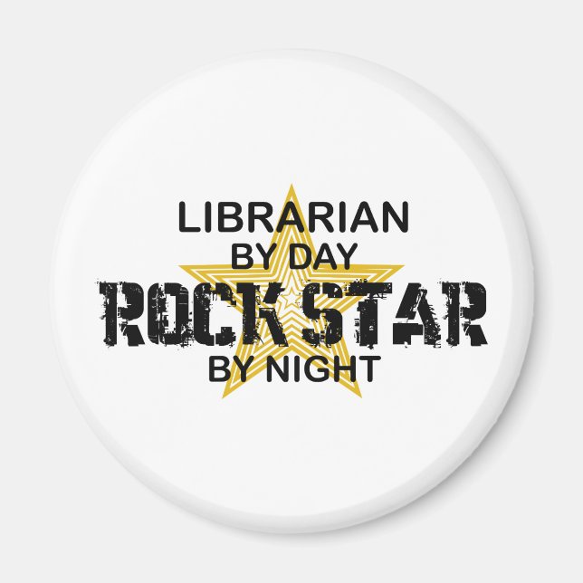 Imã Bibliotecário Rock Star por Noite (Frente)
