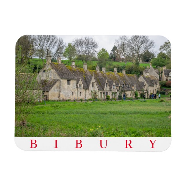 Ímã Bibury Arlington Row imã de geladeira (Horizontal)
