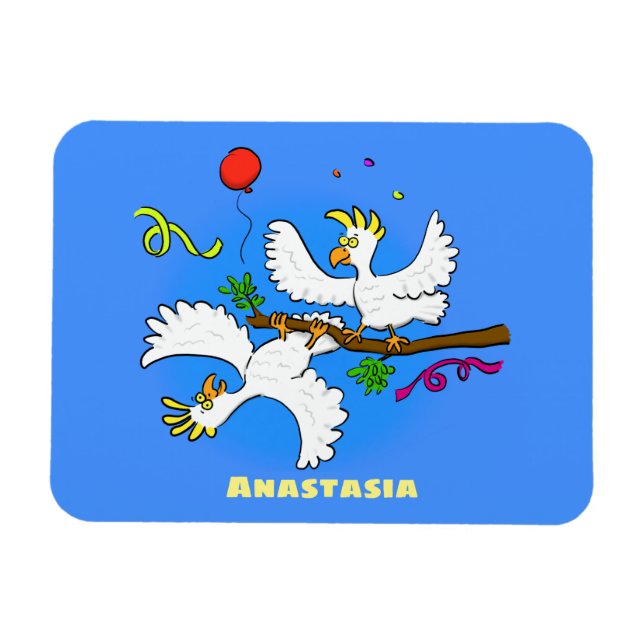 Ímã Bicatuta de pássaros engraçados (Horizontal)