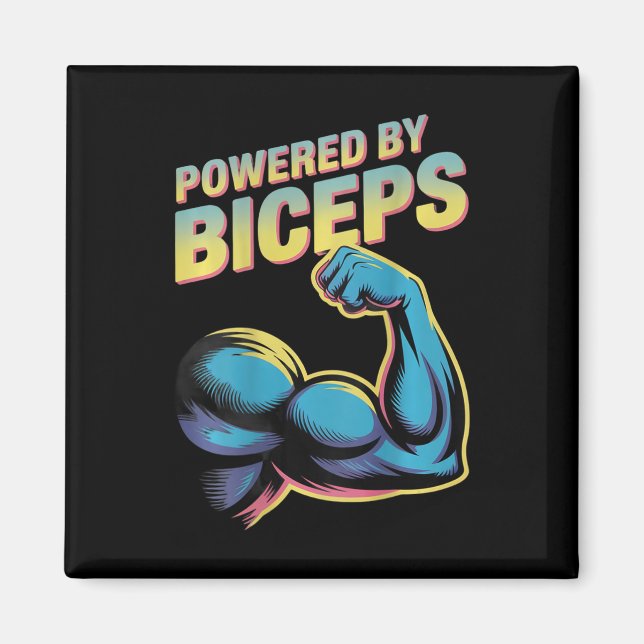 Imã Bíceps Potencializados Humor Divertido de Academia (Frente)