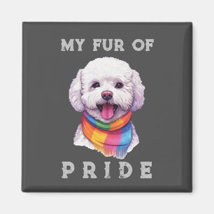 Imã Bichon Frise Cachorro Arco Engraçado Meu Orgulho D