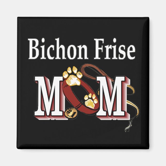 Imã Bichon Frise Dog MOM (Frente)