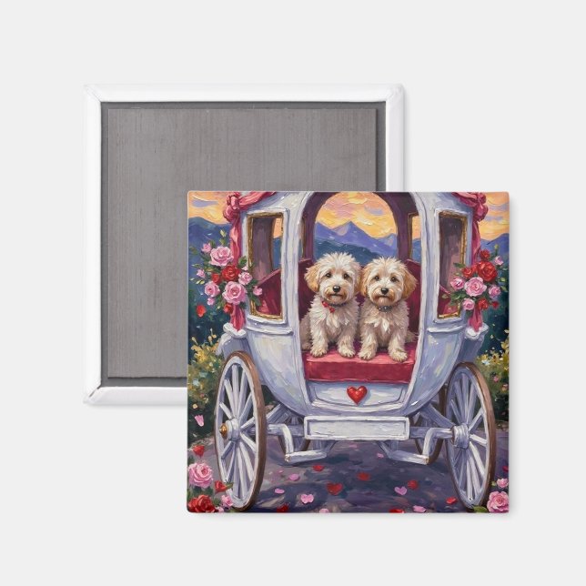 Imã Bichon Frise Dog Valentine's Day (Front/Back)