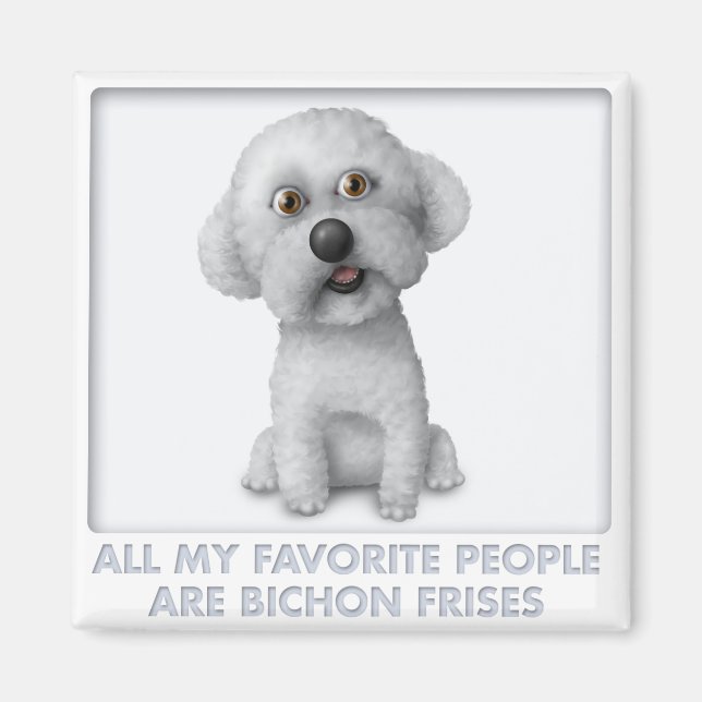 Imã Bichon Frise Favorite (Frente)
