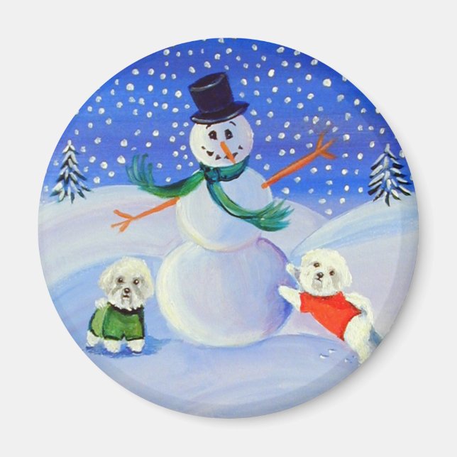 Imã Bichon Frise Magnet (Frente)