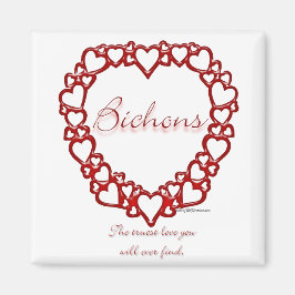 Imã Bichon Frise True Love