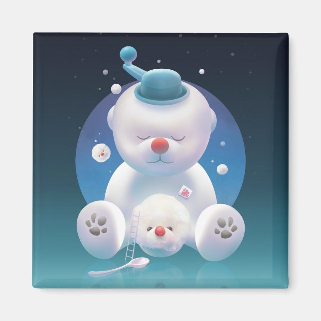 Imã Bichon Ice Shaver Dreamland (Frente)