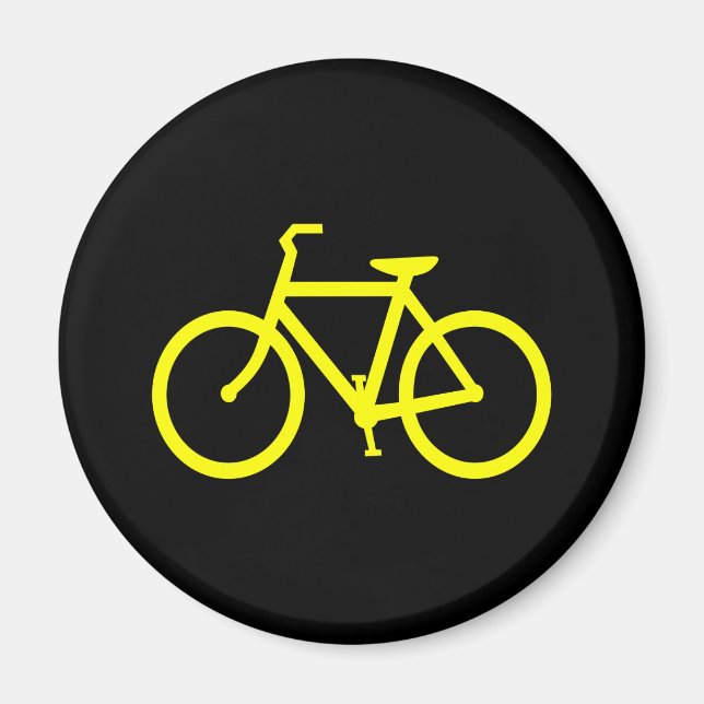 Imã Bicicleta Amarela (Frente)