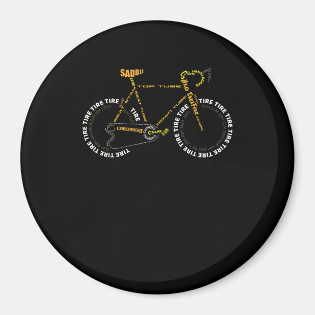 Imã Bicicleta Anatomia Bicicleta Bicicleta Bicicleta B (Frente)