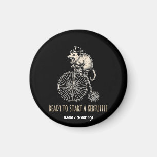 Imã Bicicleta Antiga Confusão Gambá Gritante