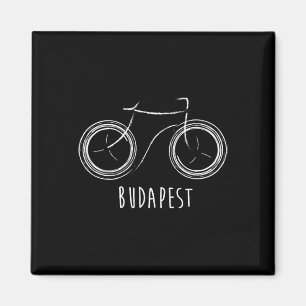 Imã Bicicleta antiga retrô fofa Budapeste Hungria