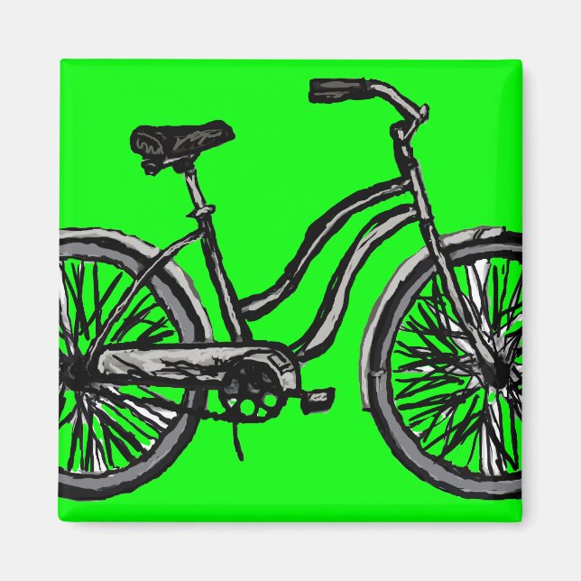 Imã Bicicleta Clássica, Produtos de Desenho de Linha (Frente)