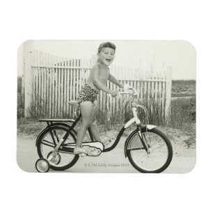 Ímã Bicicleta da equitação da menina
