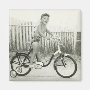 Imã Bicicleta da equitação da menina