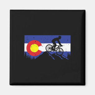 Imã Bicicleta de Montanha Colorado Bicicleta Bandeira
