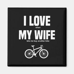 Imã Bicicleta de Montanha Eu Amo Quando Minha Esposa M