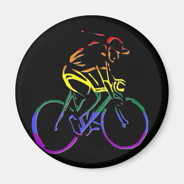 Imã Bicicleta do Orgulho GLBT (Frente)