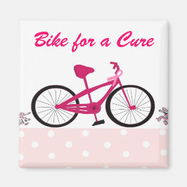 Imã Bicicleta pela Cura - Bicicleta Rosa