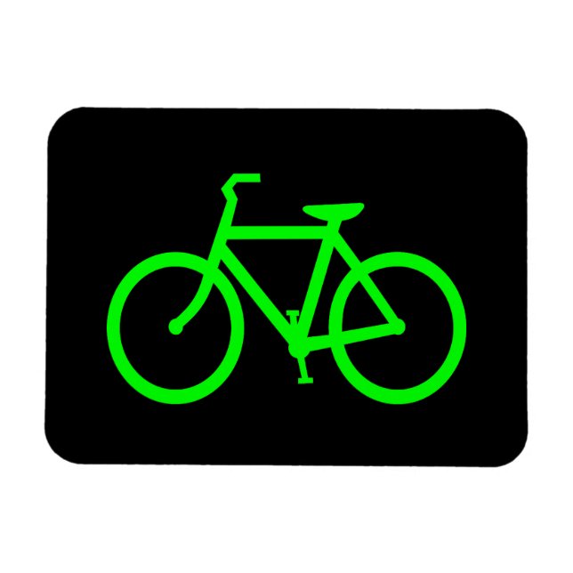 Ímã Bicicleta Verde Lima (Horizontal)