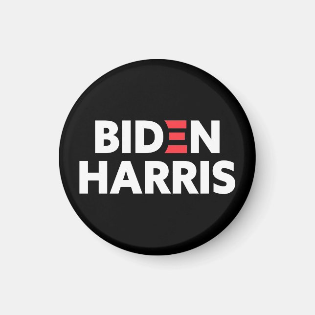 Imã Biden / Harris Campanha Eleitoral Preto e Branco (Frente)