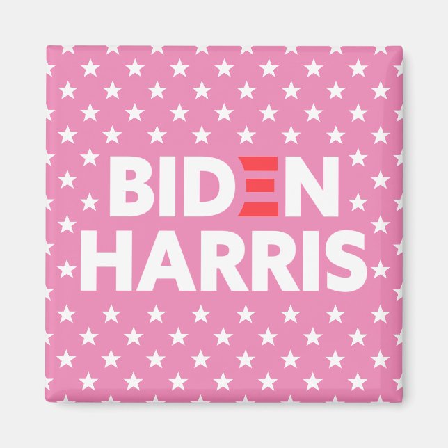 Imã Biden / Harris Stars Pink (Frente)