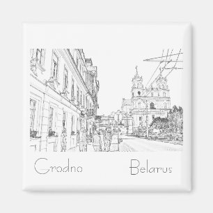 Imã Bielorrússia Б е л а р у ь с Grodno Hrodna Magnet