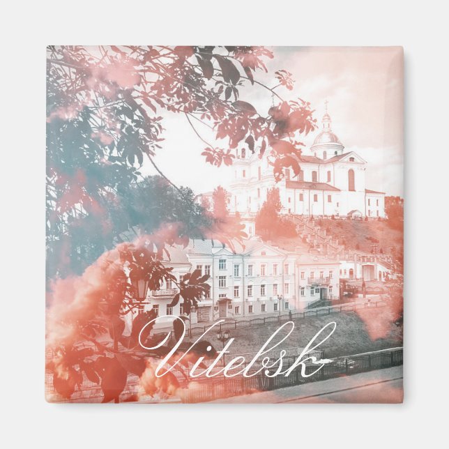 Imã Bielorrússia Cidade de Vitebsk Arquitetura Ímã (Frente)