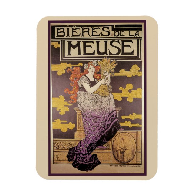 Ímã Biere de la Meuse por Marc Auguste Bastard (Vertical)