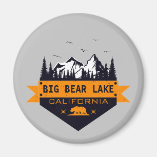 Imã Big Bear Lake California - Nome Personalizado