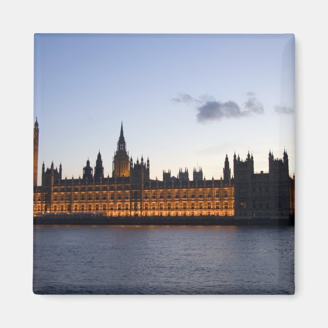 Imã Big Ben e as Casas do Parlamento na cidade (Frente)