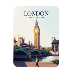 Ímã Big Ben e Ponte de Westminster Reino Unido