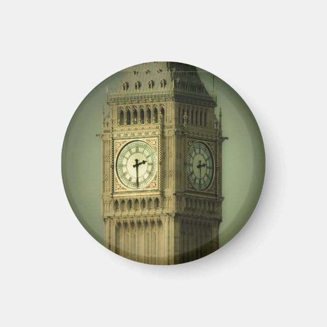 Imã Big Ben Round Fridge Magnet (Frente)