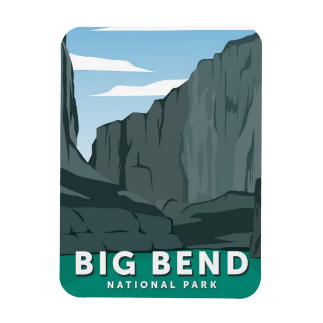 Ímã Big Bend National Park Texas (Vertical)