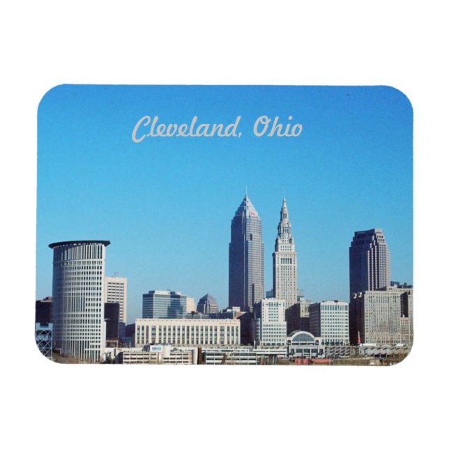 Ímã Big Blue Sky Cleveland OH Magnet (Horizontal)