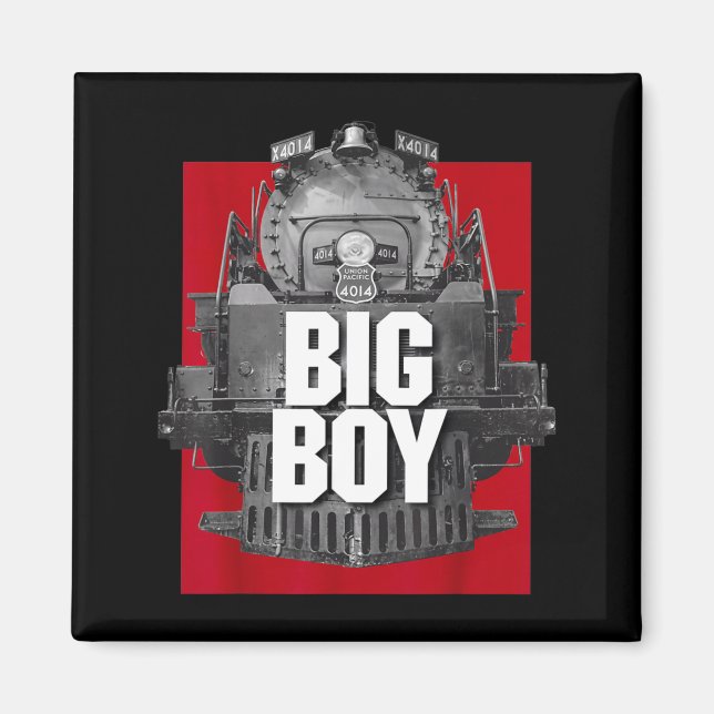 Imã Big Boy 4014 Clic Steam Engine Retro Locomotive Ra (Frente)