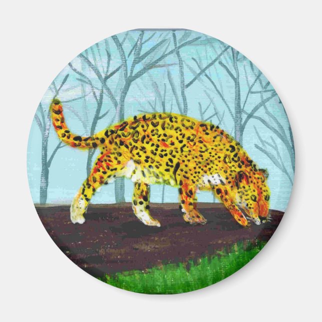 Imã Big Cat Art Jaguar (Frente)