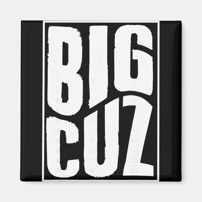 Imã Big Cousin Pregnancy Announcement Matching New Cou (Frente)