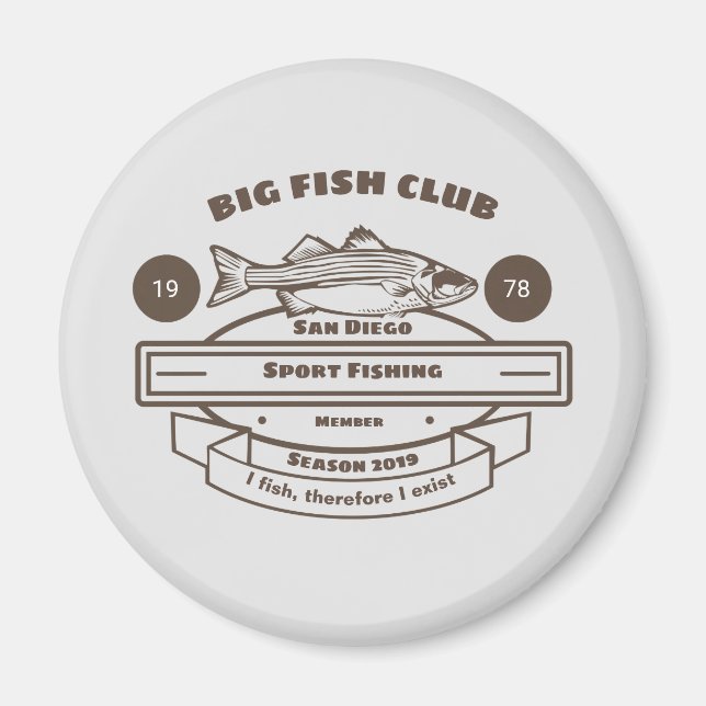 Imã Big Fish Club (Frente)
