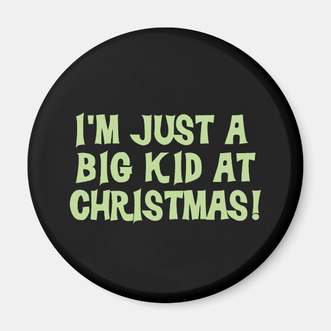 Imã Big Kid em Camisetas de Natal e presentes (Frente)