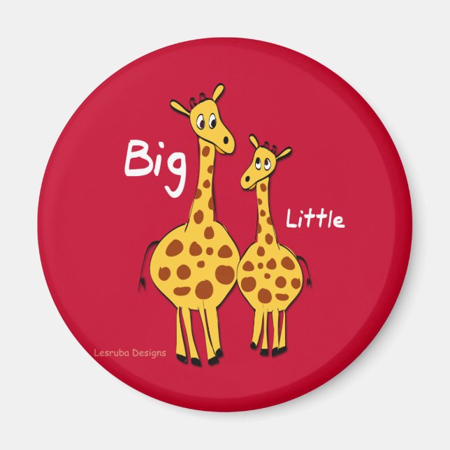 Imã Big Little Giraffe (Frente)
