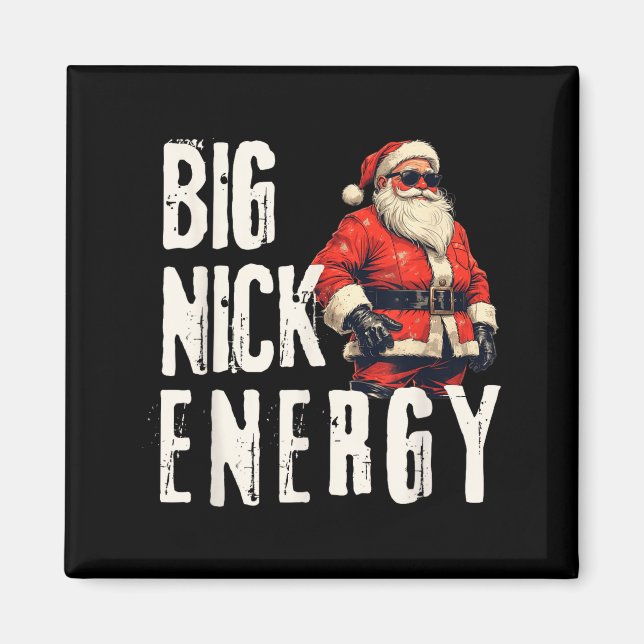 Imã Big Nick Energy Funny Santa Christmas  (Frente)